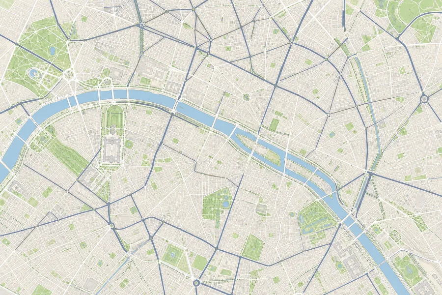 Aperçu du style cartographique Standard de Waypio